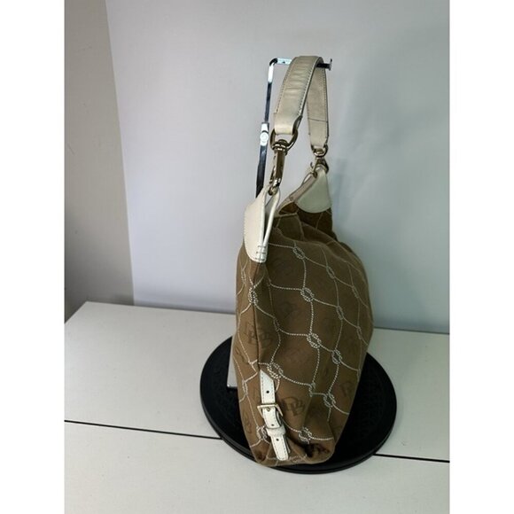 DOONEY & BOURKE Monogram DB Canvas Shoulder Handbag Purse Bag - Picture 6 of 12